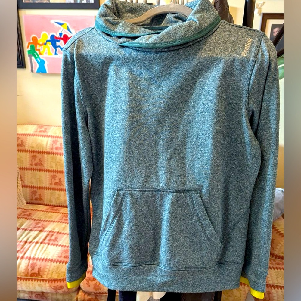 Reebok long sleeve cowl neck active sweater